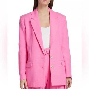 Farm Rio Oversized Blazer Large Pink